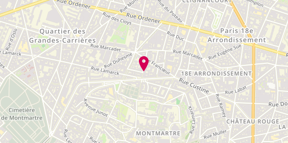 Plan de EMIE Dorothée, 40 Rue des Saules, 75018 Paris