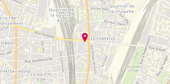 Plan de Auburtin Immobilier - rue Ordener - 18eme arrondissement - Estimations Gratuites - Achat - Vente, 1 Rue Ordener, 75018 Paris