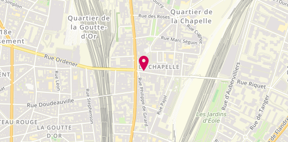 Plan de Laforêt Immobilier, 96/98 Rue Riquet, 75018 Paris