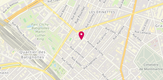 Plan de Agence Imax, 45 Rue Brochant, 75017 Paris
