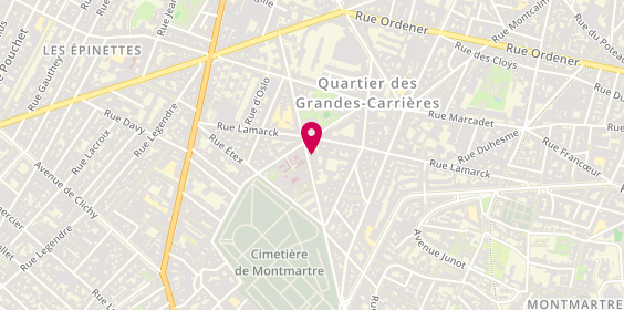 Plan de Ding Dong, 68 Rue Joseph de Maistre, 75018 Paris