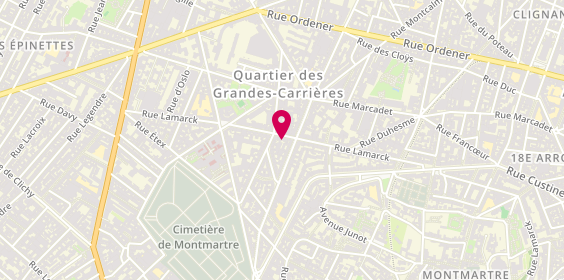 Plan de Invictus Patrimoine, 101 Rue Lamarck, 75018 Paris