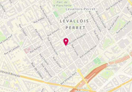 Plan de Au Vert en Ville, 50 Rue Louis Rouquier, 92300 Levallois-Perret