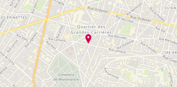 Plan de Impact Immo, 128 Rue Lamarck, 75018 Paris