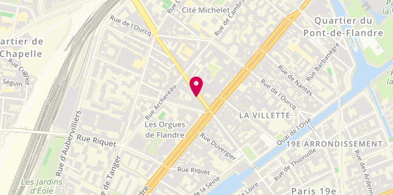 Plan de Agence immobilière Guy Hoquet PARIS 19 CRIMEE, 195 Rue de Crimée, 75019 Paris