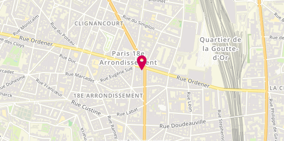 Plan de Agence immobilièr ACOPA Marcadet - Paris 18, 77 Boulevard Barbès, 75018 Paris