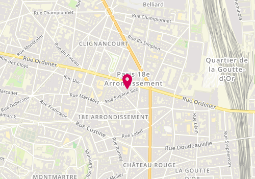 Plan de Transactimmo, 23 Rue Eugène Sue, 75018 Paris