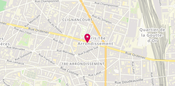 Plan de Procity Immobilier, 95 Rue Ordener, 75018 Paris