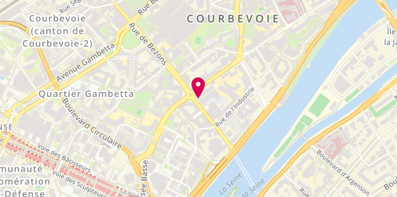 Plan de CENTURY 21 Conseil Immobilier Courbevoie, 22 Rue de l'Abreuvoir, 92400 Courbevoie