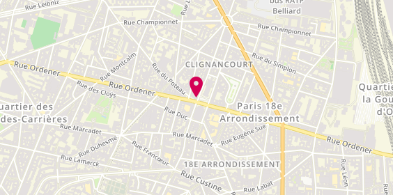 Plan de La Passerelle de l'Immobilier - Jules Joffrin, 79 Rue du Mont-Cenis, 75018 Paris