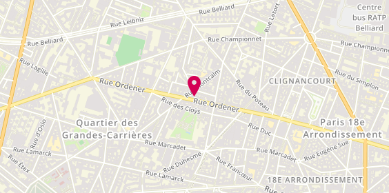 Plan de Laforêt Immobilier, 128 Rue Ordener, 75018 Paris