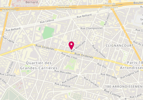 Plan de Un Toit et Vous, 35 Rue Montcalm, 75018 Paris