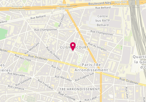 Plan de Lelièvre Immobilier, 35 Rue Hermel, 75018 Paris