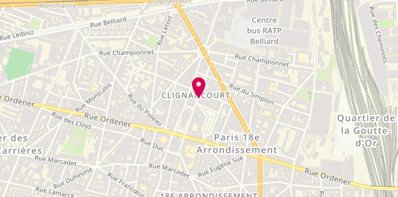 Plan de Immofan, 56 Rue Hermel, 75018 Paris