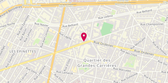 Plan de Imax Paris, 198 Rue Championnet, 75018 Paris