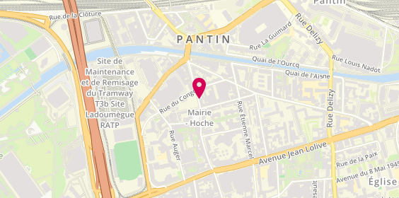 Plan de Guy Hoquet, 36 Rue Hoche, 93500 Pantin