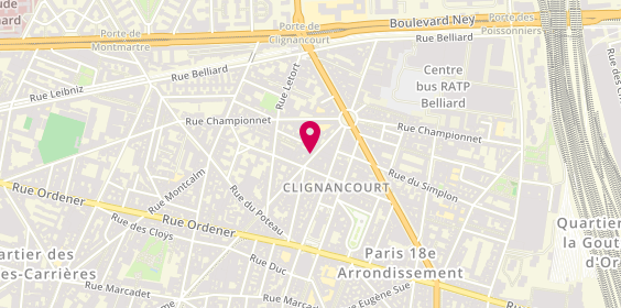 Plan de Cabinet Martignac, 95 Rue Duhesme, 75018 Paris