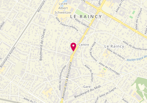 Plan de Groupe E3L, 75 avenue de la Résistance, 93340 Le Raincy