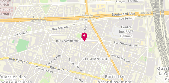 Plan de Fidim, 77 Rue Championnet, 75018 Paris