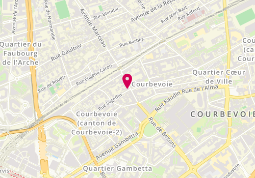 Plan de Cph Immobilier, 63 Rue de Bezons, 92400 Courbevoie