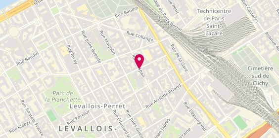 Plan de Street Office Immobilier, 23 Rue Raspail, 92300 Levallois-Perret