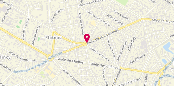 Plan de Cabinet Immobilier des Limites, 131 Allée de Montfermeil, 93390 Clichy-sous-Bois