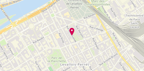 Plan de COTTIN Charles, 117 Rue Jules Guesde, 92300 Levallois-Perret