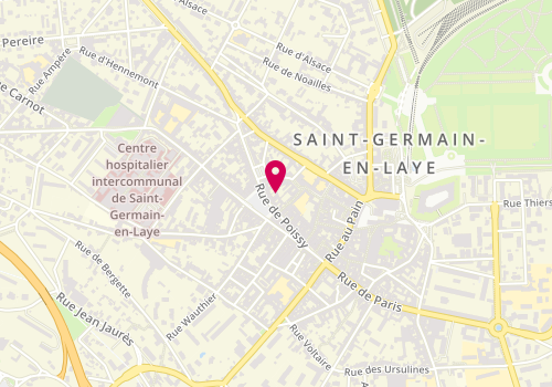 Plan de Cabinet Nathalie Crévecoeur Immobilier, 56 Rue de Poissy, 78100 Saint-Germain-en-Laye