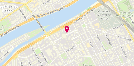 Plan de Adresse en Ville, 41 Georges Pompidou, 92300 Levallois-Perret