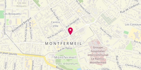 Plan de Century 21 Coeur de Ville, 30 Rue Henri Barbusse, 93370 Montfermeil