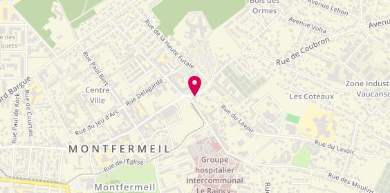 Plan de Blanche Paillier Action Immobiliere, 2 place Jean Mermoz, 93370 Montfermeil
