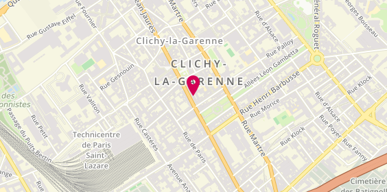 Plan de Laforet Immobilier, 68 Boulevard Jean Jaurès, 92110 Clichy