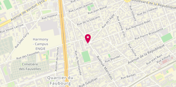 Plan de ASM immobilier - Agence immobilière Courbevoie - la Garenne Colombes, 91 avenue Marceau, 92400 Courbevoie