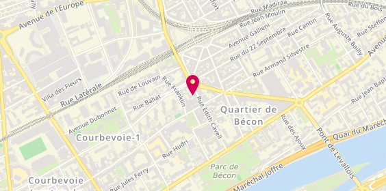 Plan de Bourotte Immo, 33 Rue Edith Cavell, 92400 Courbevoie