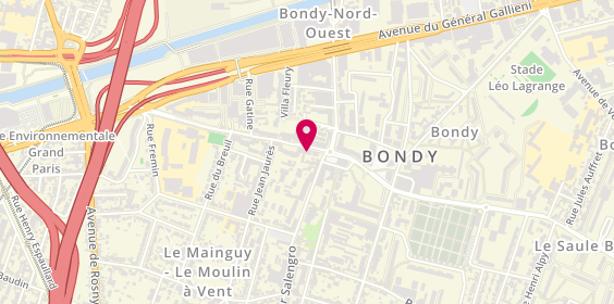 Plan de Sampa Immobilier, 60 Rue Jules Guesde, 93140 Bondy