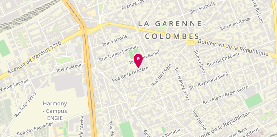 Plan de David BAGUET - IAD Immobilier la Garenne Colombes, 8 Rue de la Glacière, 92250 La Garenne-Colombes