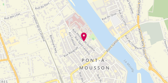 Plan de Anne PREMEL - conseiller immobilier et estimation - Nancy - Pont à Mousson - Metz, 17 Rue Philippe de Gueldre, 54700 Pont-à-Mousson