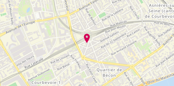 Plan de Laforêt Immobilier, 11 Bis avenue de la Liberté, 92400 Courbevoie