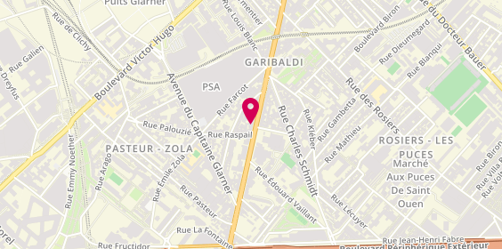 Plan de Moriss Immobilier, 98 avenue Gabriel Péri, 93400 Saint-Ouen-sur-Seine