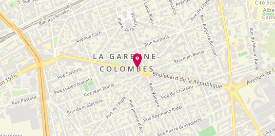 Plan de Bracke Immobilier, 52 Bis Boulevard de la République, 92250 La Garenne-Colombes