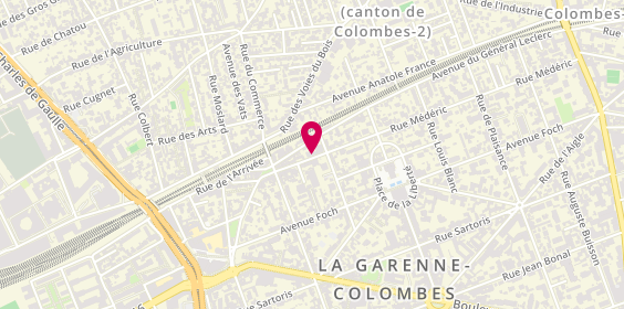 Plan de Nicolas RENOULT - Immobilier - Capifrance, 76 Rue Médéric, 92250 La Garenne-Colombes