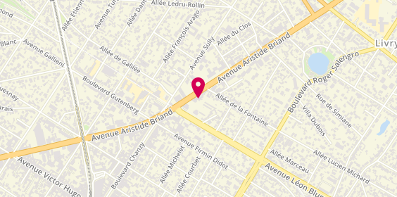 Plan de La Maison de l'Immobilier, 24 avenue Aristide Briand, 93190 Livry-Gargan