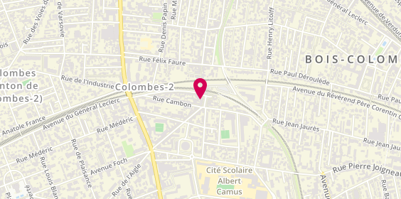Plan de Agence Immobilière Thiriet, 6 place de la Gare des Vallées, 92250 La Garenne-Colombes