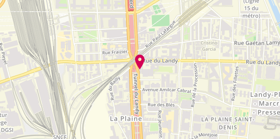 Plan de Century 21 Wilson Immobilier, 222 avenue du Président Wilson, 93210 Saint-Denis