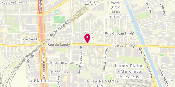 Plan de RE/MAX Ava, 22 Rue du Landy, 93200 Saint-Denis