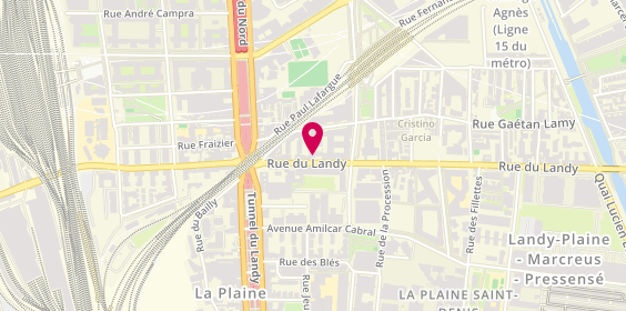 Plan de Remax Helium, 60 Rue du Landy, 93210 Saint-Denis