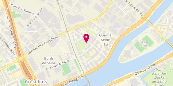 Plan de Alexandra JOLLIVET conseiller immobilier iad Asnières sur Seine - Bords de Seine, 13 Rue Olympe de Gouges, 92600 Asnières-sur-Seine