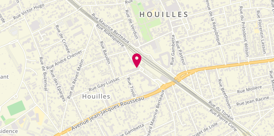 Plan de L'Agence de la Gare Immobilier Houilles - Carrieres Sur Seine, 80 place André Malraux, 78800 Houilles