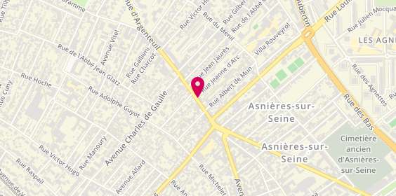 Plan de Les Agents de l'Immobilier, 198 avenue d'Argenteuil, 92600 Asnières-sur-Seine
