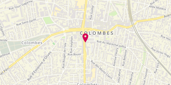 Plan de We Invest Colombes, 21 avenue Henri Barbusse, 92700 Colombes